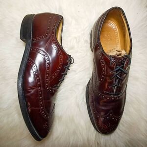Johnston & Murphy mahogany brown Lace-up oxfords Sz 10